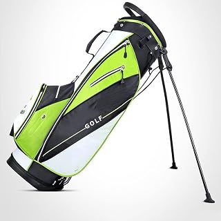 UOOD Golf Stand Bag with 14 Way Divider, Portable Golf Bag with Waterproof Wear-Resistant Durable Fabric, Easy Carry Space Saving Womens Mens Golf Bag (Color : Green)