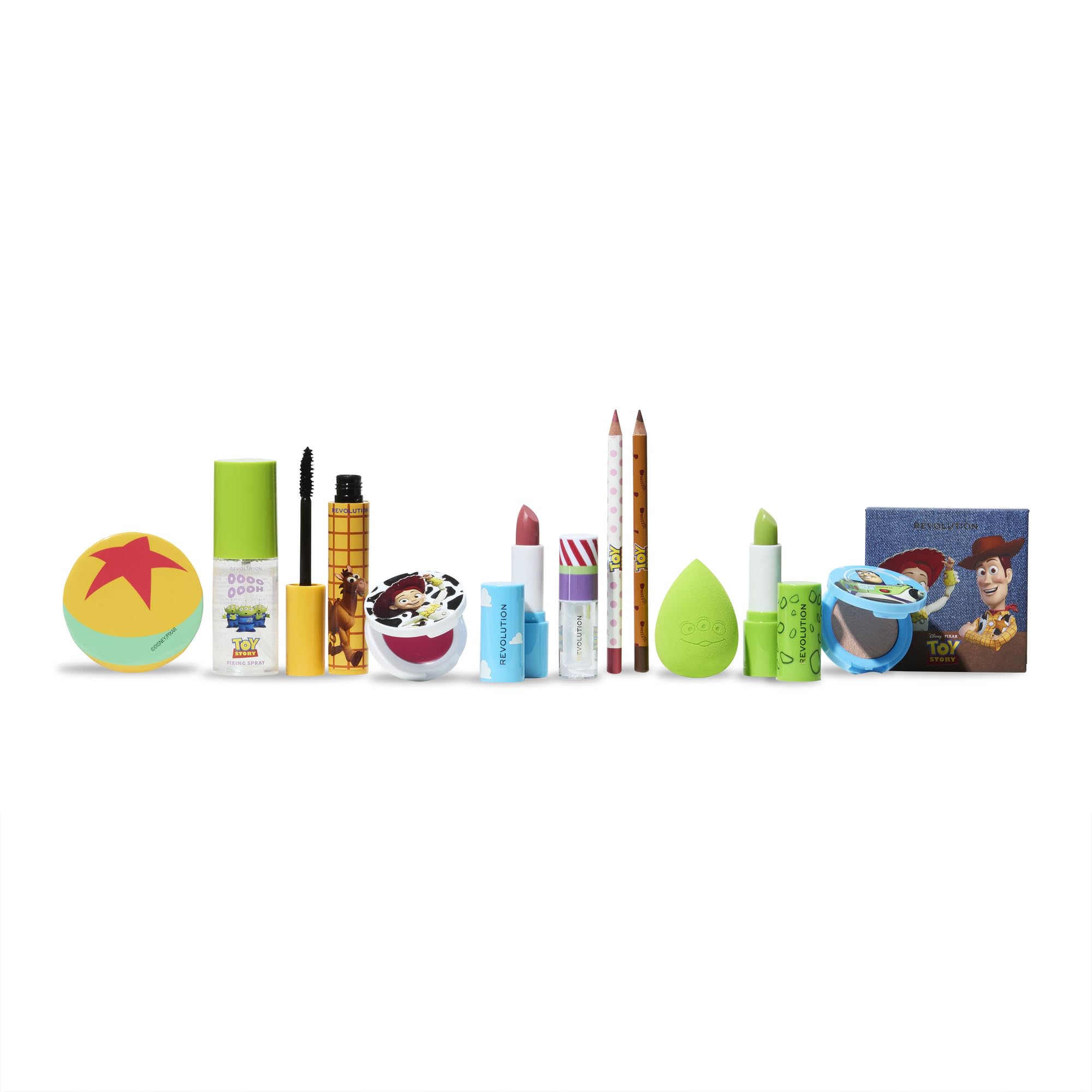 Revolution Beauty, Disney Toy Story x Revolution Andy's Room - Set regalo per il trucco, con 12 prodotti di bellezza, vegano e crudeltà sugli animali