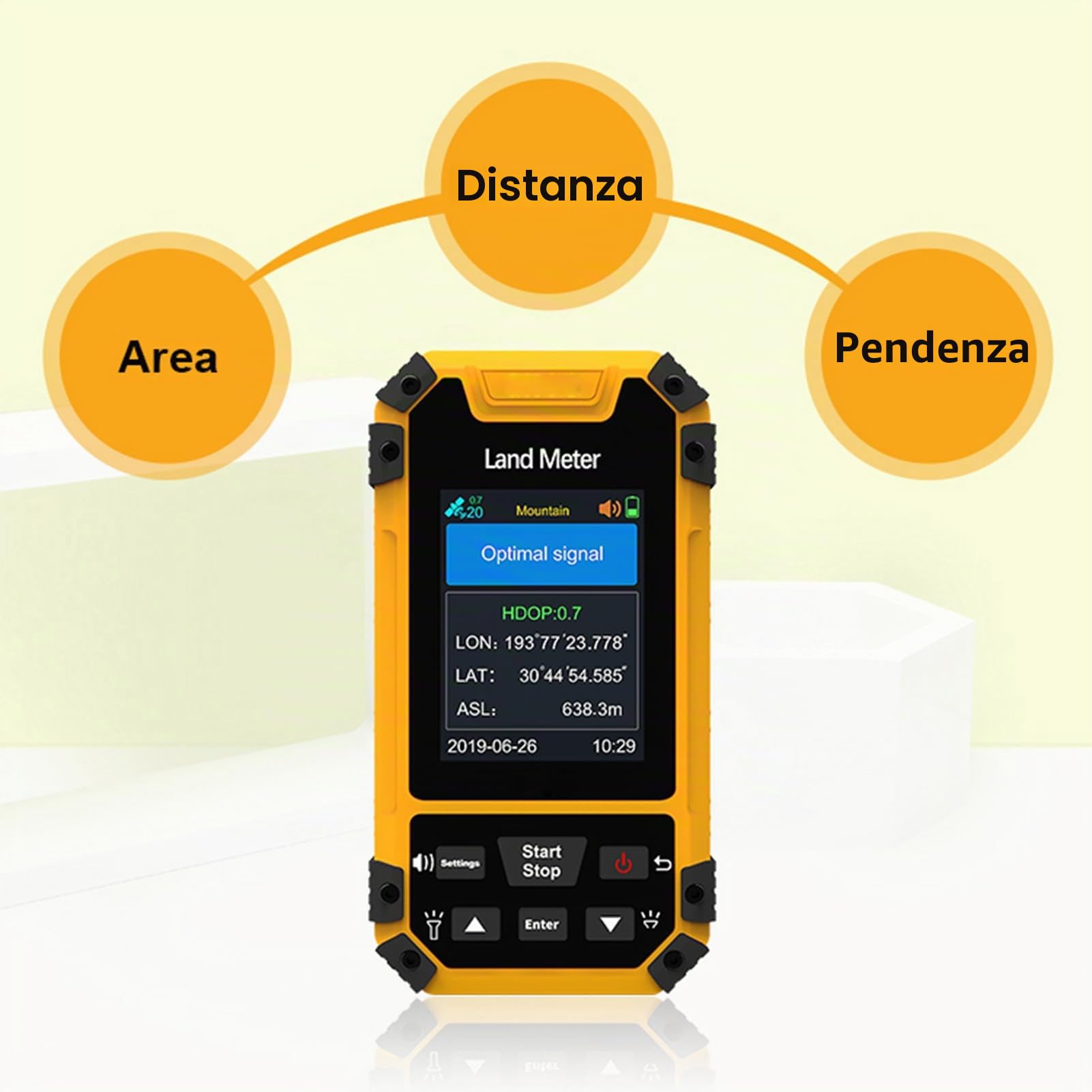 Jeffergarden GPS Portatile per Escursioni, 2,4 Pollici Display a Colori GPS Output Handhell Output Pronts Land Trewing Equipment
