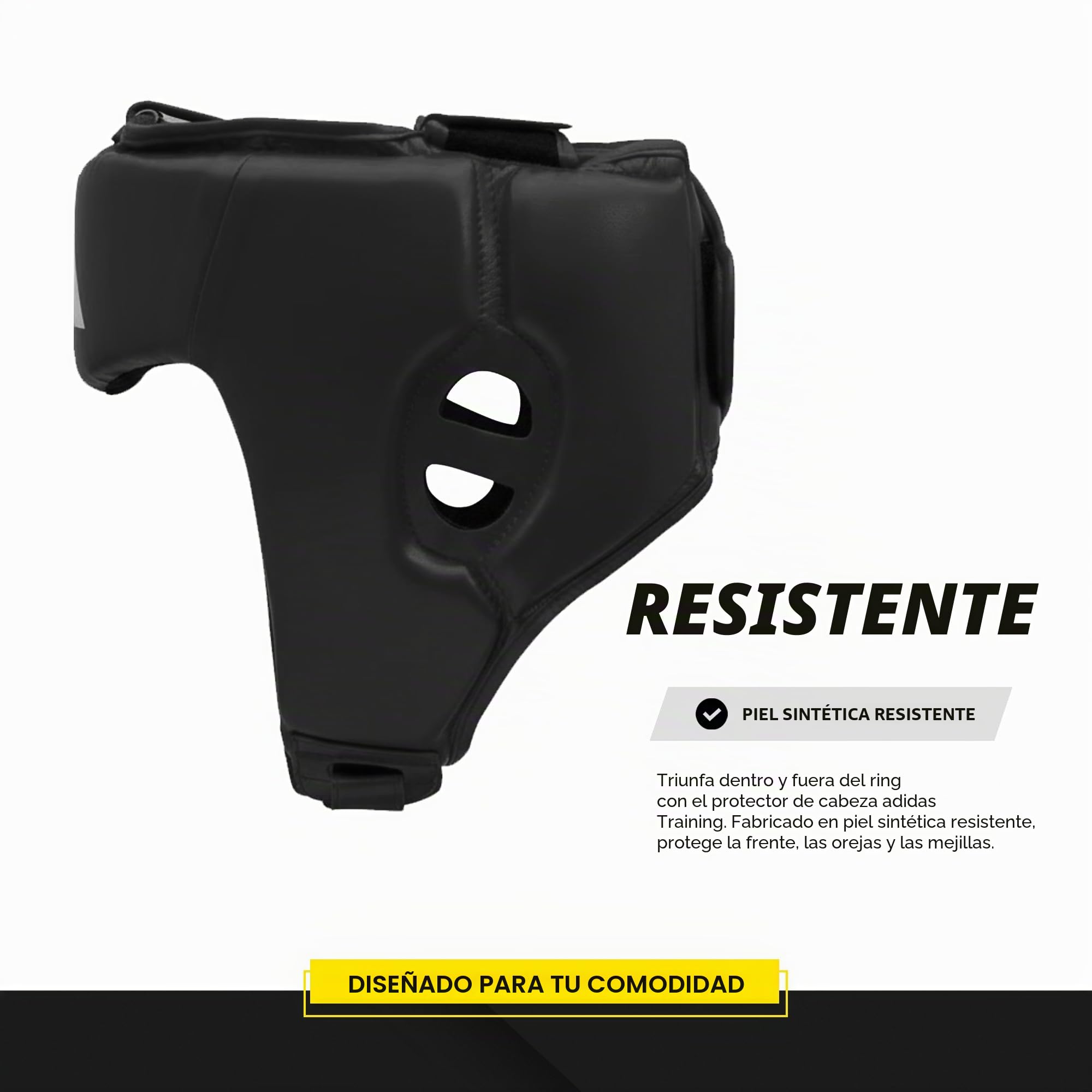 adidas Protector de Cabeza Hybrid 50 – Modelo básico para Boxeo y Otras Artes Marciales – Negro