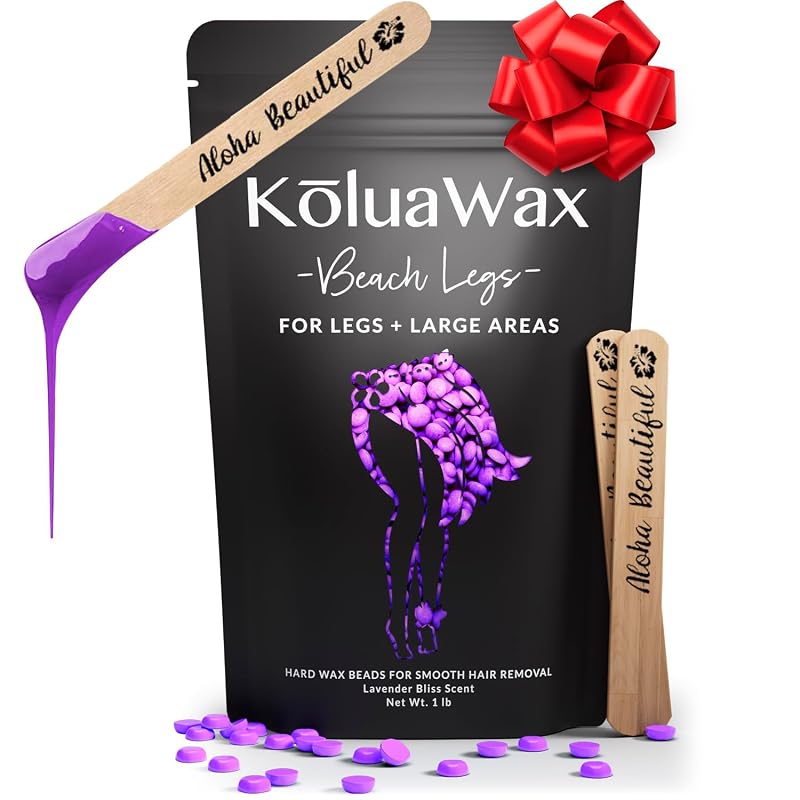 KoluaWax Cera em Pérolas para Depilação com Fragrância de Lavanda, 454 g