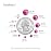 Beadsland 288pcs Flat Back Crystal Rhinestones Round Gems for Nail Art and Craft Glue Fix, Fuchsia, SS34,7.1-7.3mm