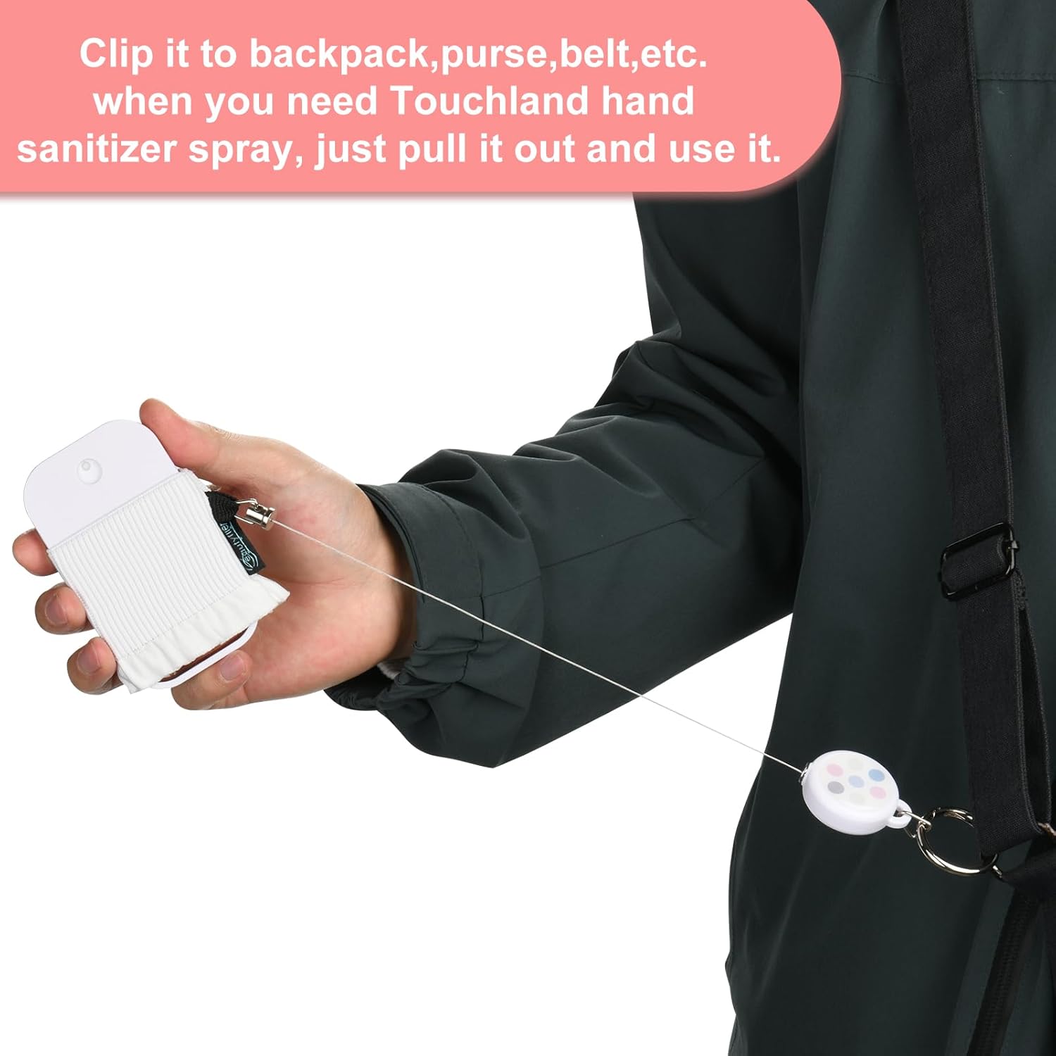 Beautyflier 4pcs Elastic Holder Sleeve for Touchland Power Mist Hand Sanitizer Spray, Cute Hand Sanitizer Holder for Gentle Mist, Glow Mist and Power Mist 1FL OZ, Best Gift for All Ages - Image 4