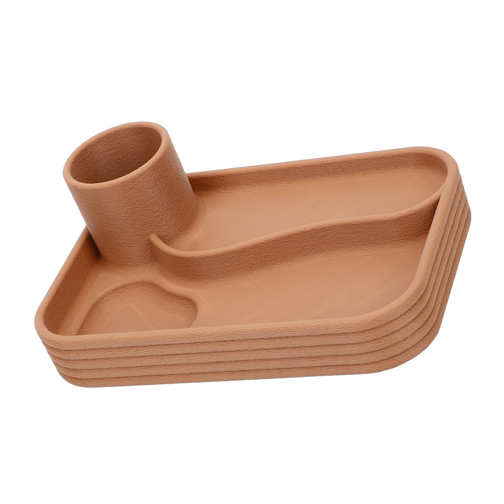 Portapenne da Scrivania, Organizer da Ufficio con Vassoio per Penne | Plastica Resistente Scomparti Trasparenti Design Compatto Ufficio Casa Studio Moderno Elegante Custodia Chiavi USB