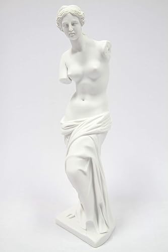 Miniatura 3 de Vittoria Collection Figura de escultura de estatua de Venus de Milo Afrodita de Milos de 15.5 pulgadas de mitología griega romana, diosa del amor y