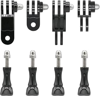 3-Way Adjustable Extension Pivot Arm Straight Joints Adapter Mount Kit for GoPro Hero13, 12, 11, 10, 9, 8, 7, 6, 5, 4, 3+, 3, Same Direction and Vertical Direction, Long Thumb Screws 8pcs