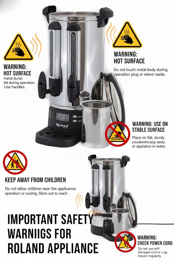 Roland Samowar 10L / 20L Teemaschine Teekocher Wasserkocher (20 Liter)