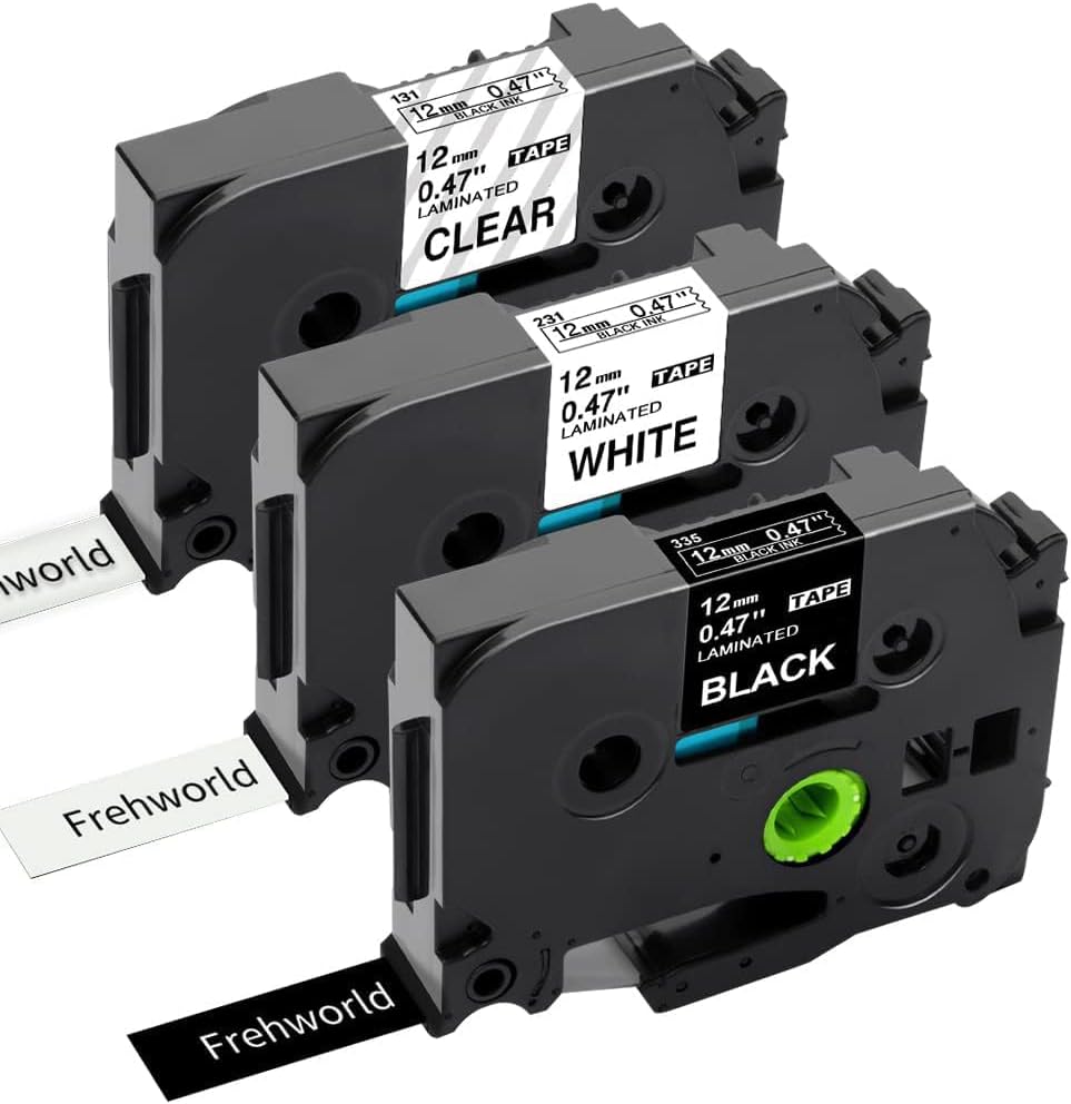 YUANQI 3-Pack TZe TZ Tape Copatible With Brother P Touch Label Aker