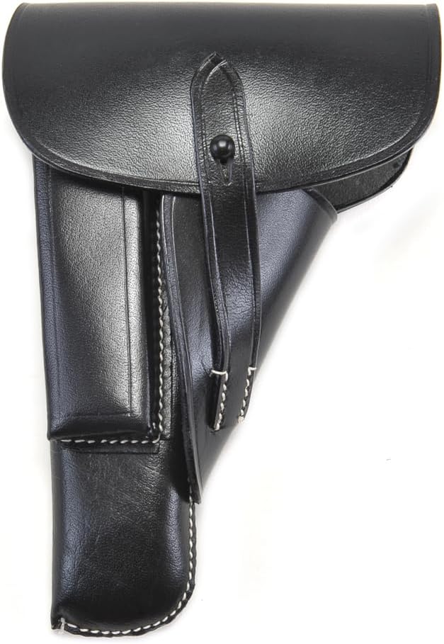 Black Leather Holster Fits Browning Hi Power Springfield Armory SA-35 EAA Girsan MC P35 Left Hand Model