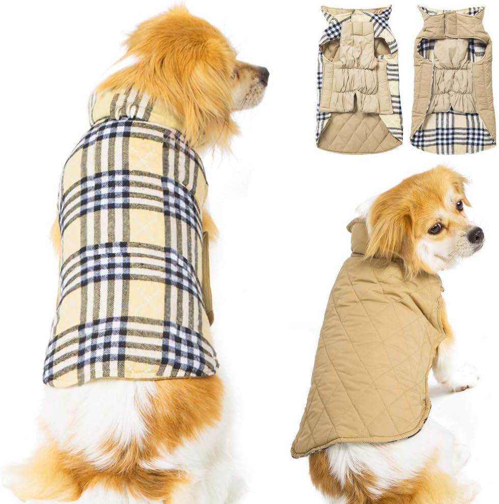 Winter Dog Jackets Waterproof Windproof Reversible, Dog