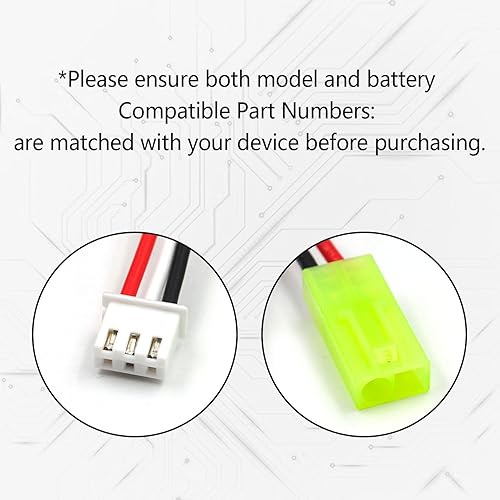 Miniatura 4 de Paquete de 4 baterías de iones de litio de 7.4 V 700 mAh con mini enchufe Tamiya y 2 cables de carga USB para autos RC escala 118 9310 9300 9301E