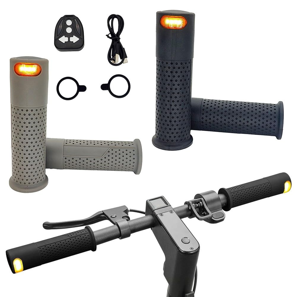 Elektrische Roller-Lenkergriffe mit Blinkleuchten, kompatibel mit Xiaomi M365 Pro 1S Pro 2 Mi 3, rutschfeste Silikongriffe