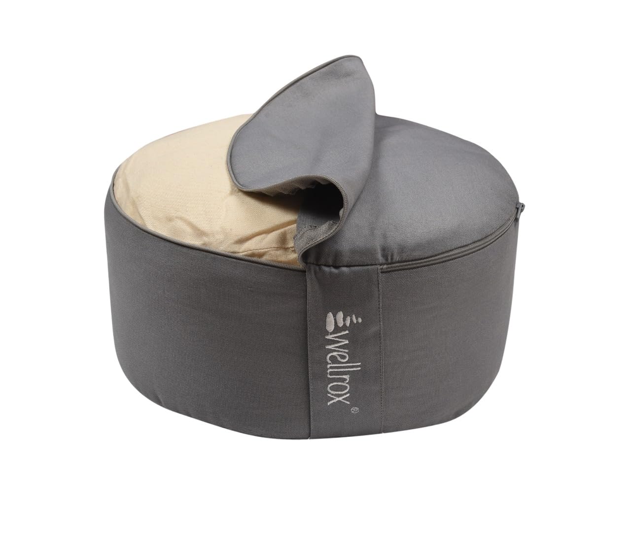 Wellrox MOD ZAFU, Meditation Cushion, Meditation Pillow, Zafu, Zabuton, Yoga Cushion, Meditation Pillows for Sitting on Floor, Zafu Meditation Cushion, Yoga Seat, Round Zabuton