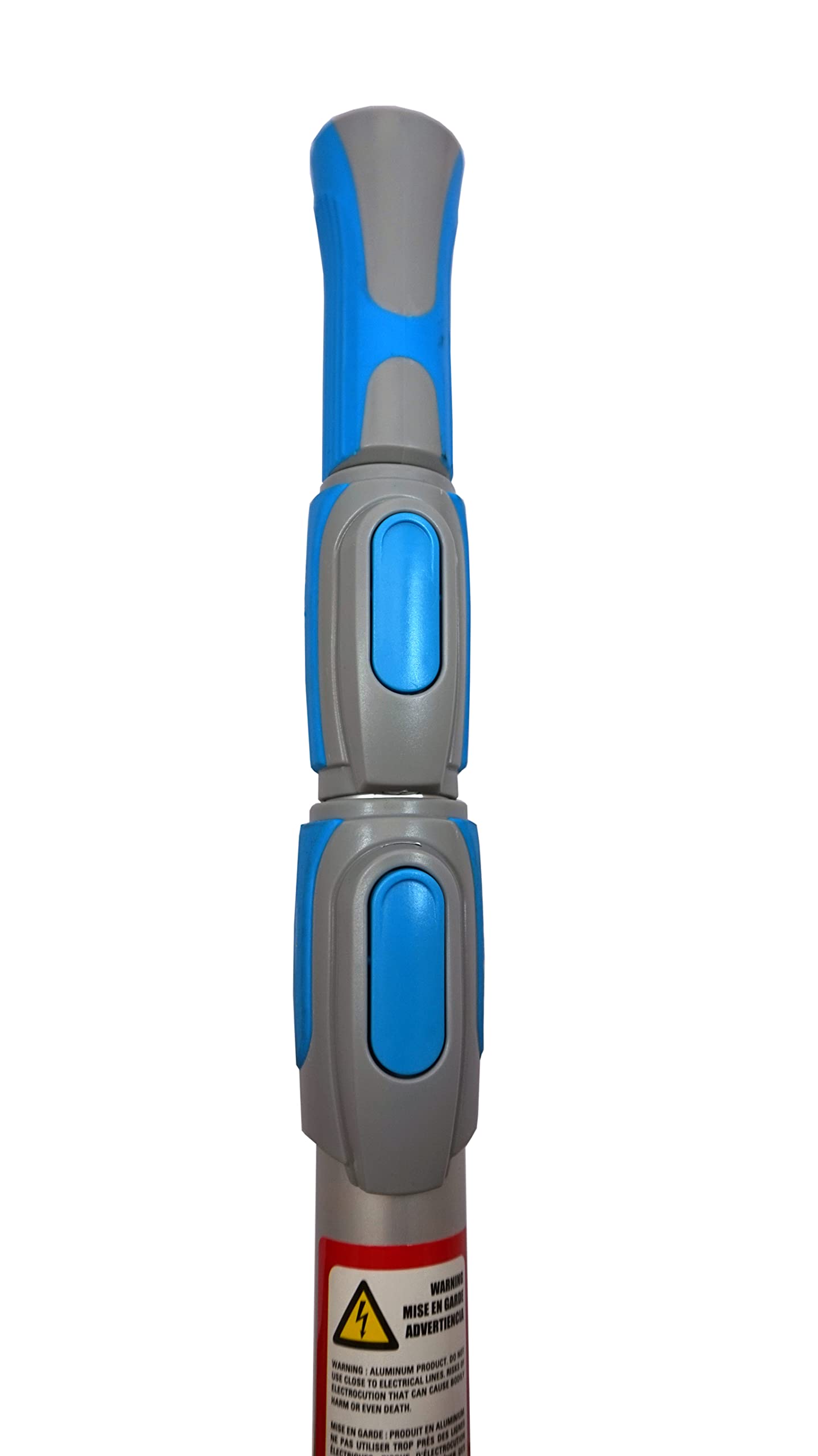 Mango | Palo | Pertiga | Tubo con alargador telescópico para limpiar piscinas hecho de aluminio con cierre de click 3x1,5m