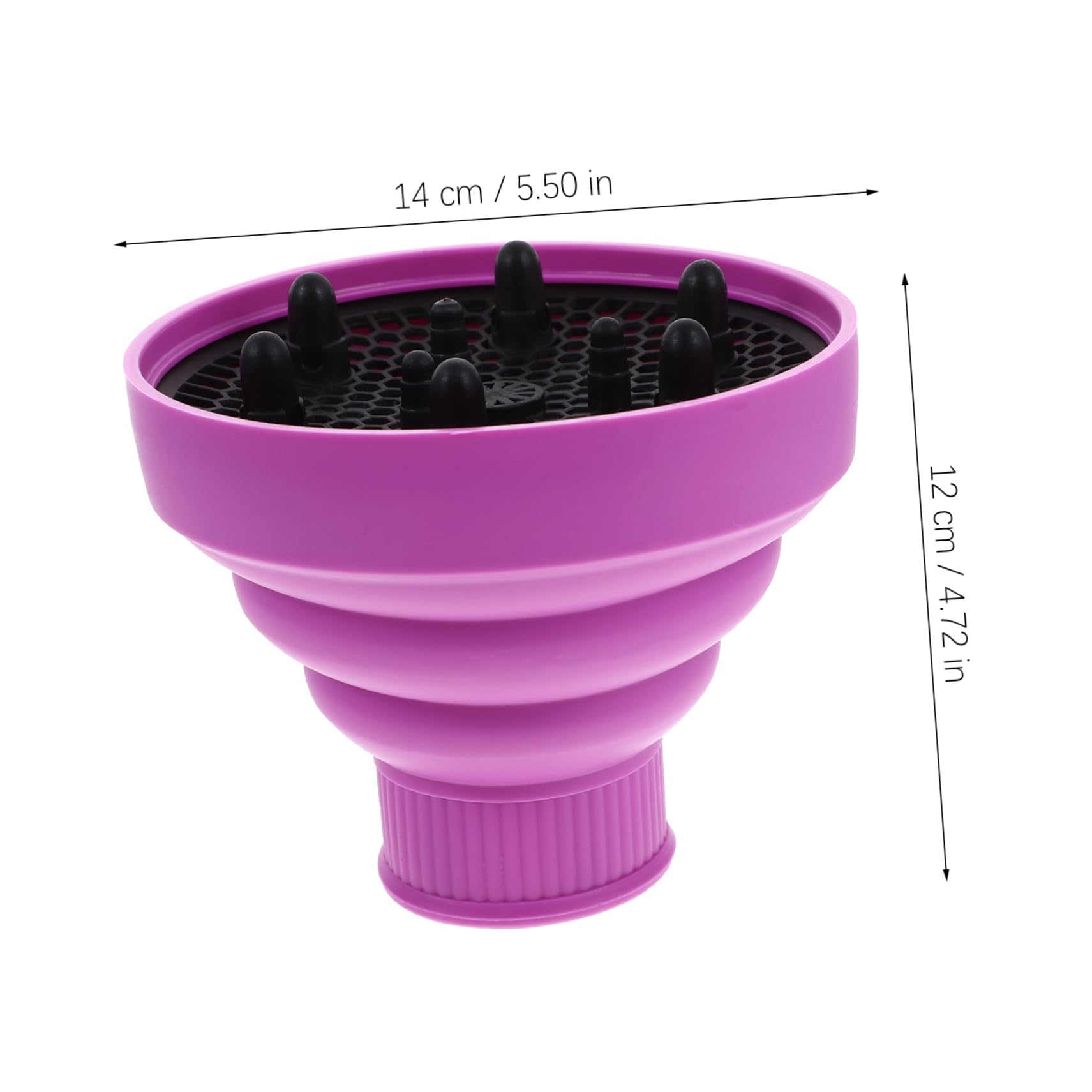 WOFASHPURET Silicone Hair Dryer Diffuser Blow Dryer Diffuser Attachment Retractable Folding for Home Salon