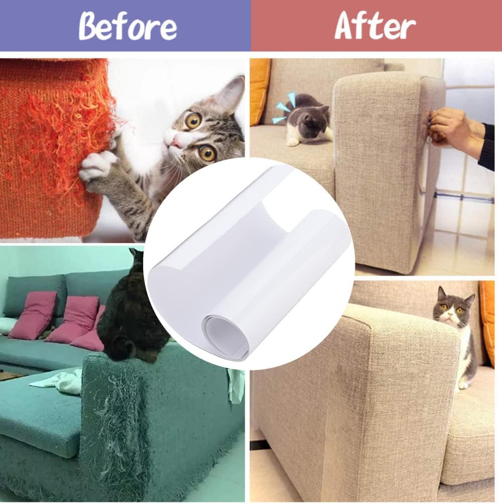 Tyenaza Cat Scratch Sofa Anti-Scratch Sticker Sofa Protective Cat Anti-Scratch Sticker Protection Furniture Scratch Guard Mat 2Pcs(S)