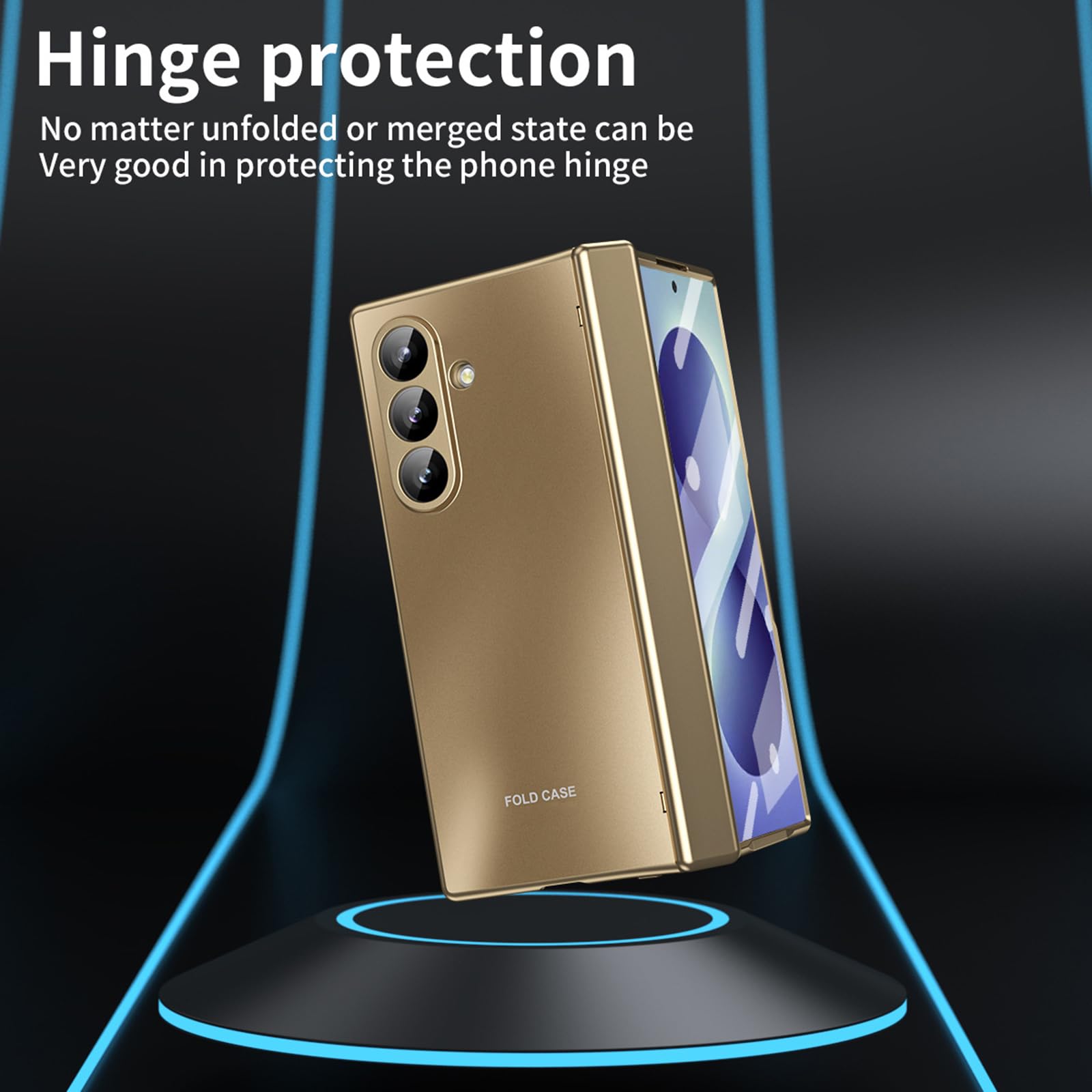 Galvanik Hülle für Samsung Galaxy Z Fold 8 Ultra, Hart PC Gefrostet