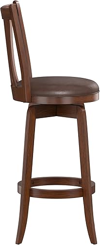 Miniatura 12 de Hillsdale Taburete de bar de altura ajustable de 29.5 pulgadas, madera Savana, color cereza Cereza,Cepillo de alambre azul,marrón, gris,Negro