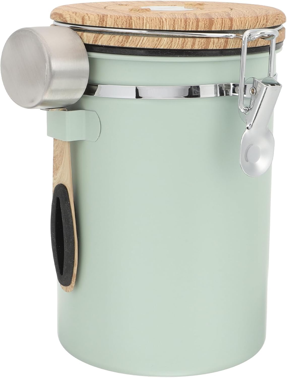 UKCOCO Recipiente Hermético para Café con Cuchara 1.8L Acero Inoxidable