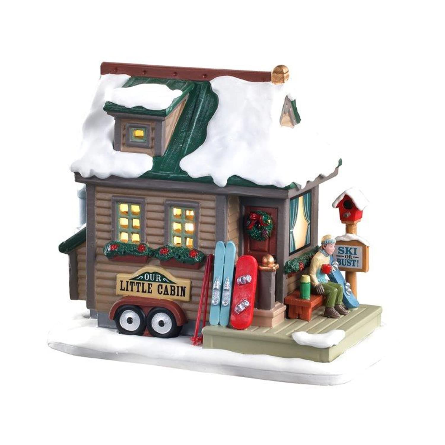 Lemax 05619 Vail Village oświetlony budynek z dala od domu