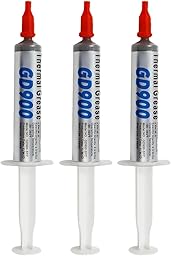 3-Pack (9g) High Performance Thermal Grease Paste, High Thermal Conductivity CPU GPU Heatsink Compound, Non-Conductive & Long-Lasting Cooling Paste for PC, CPU, Coolers