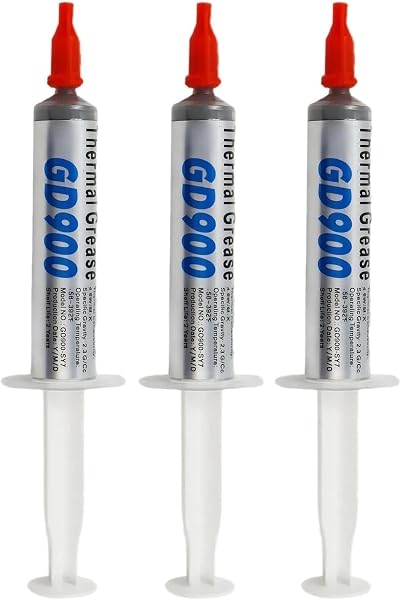 3-Pack (9g) High Performance Thermal Grease Paste, High Thermal Conductivity CPU GPU Heatsink Compound, Non-Conductive & Long-Lasting Cooling Paste for PC, CPU, Coolers - 1