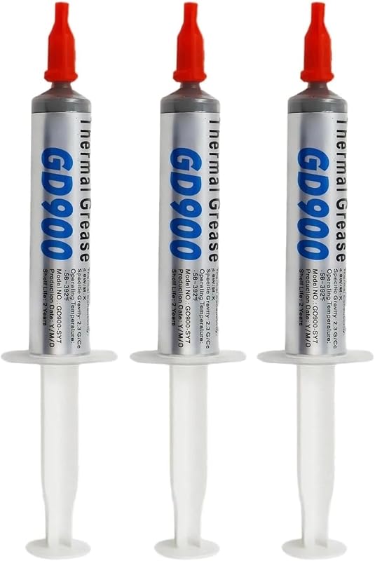 3-Pack (9g) High Performance Thermal Grease Paste, High Thermal Conductivity CPU GPU Heatsink Compound, Non-Conductive & Long-Lasting Cooling Paste for PC, CPU, Coolers