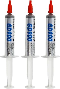 3-Pack 9g High Performance Thermal Grease Paste, High Thermal Conductivity CPU GPU Heatsink Compound, Non-Conductive & Long-Lasting Cooling Paste for PC, CPU, Coolers