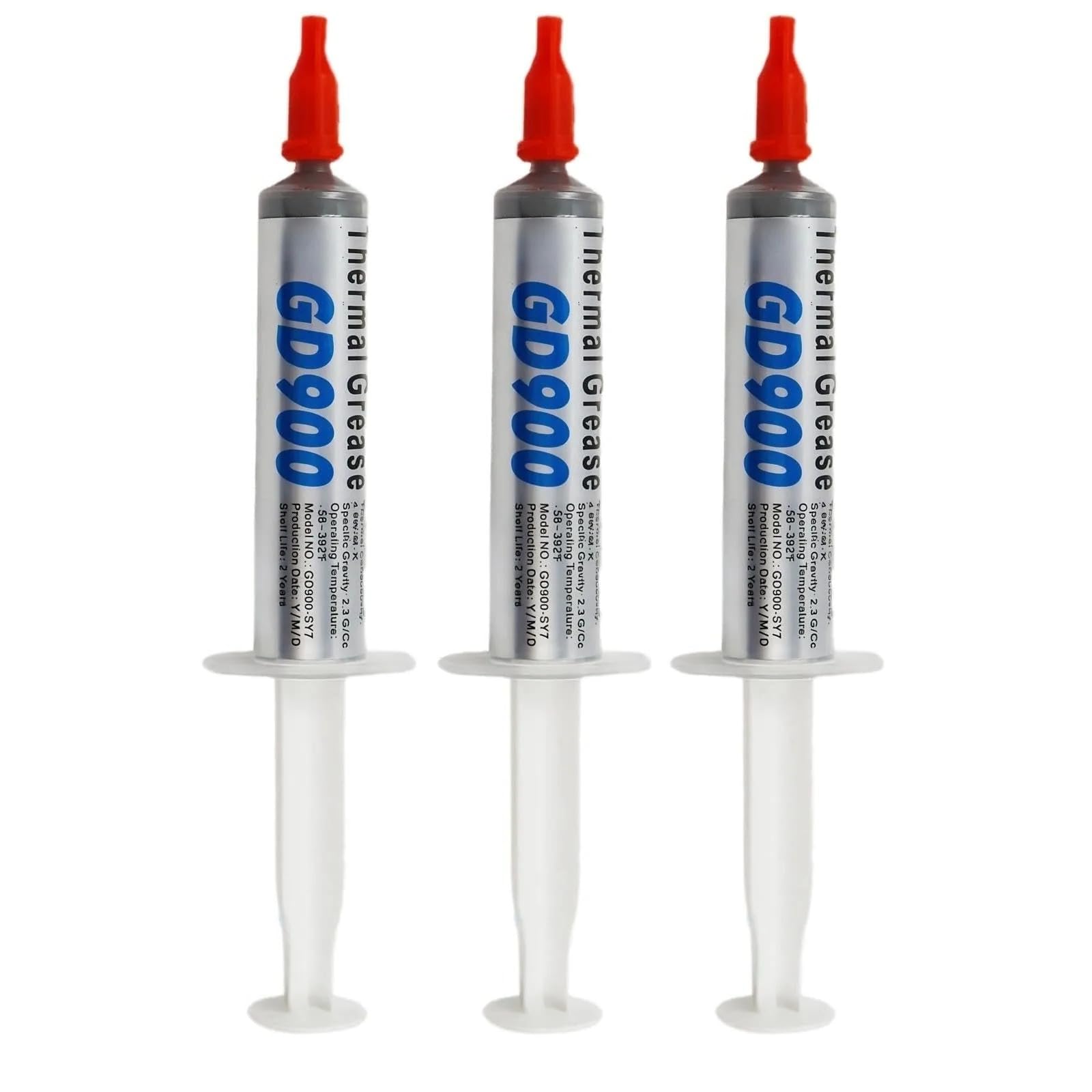 3-Pack (9g) High Performance Thermal Grease Paste, High Thermal Conductivity CPU GPU Heatsink Compound, Non-Conductive & Long-Lasting Cooling Paste for PC, CPU, Coolers - 1