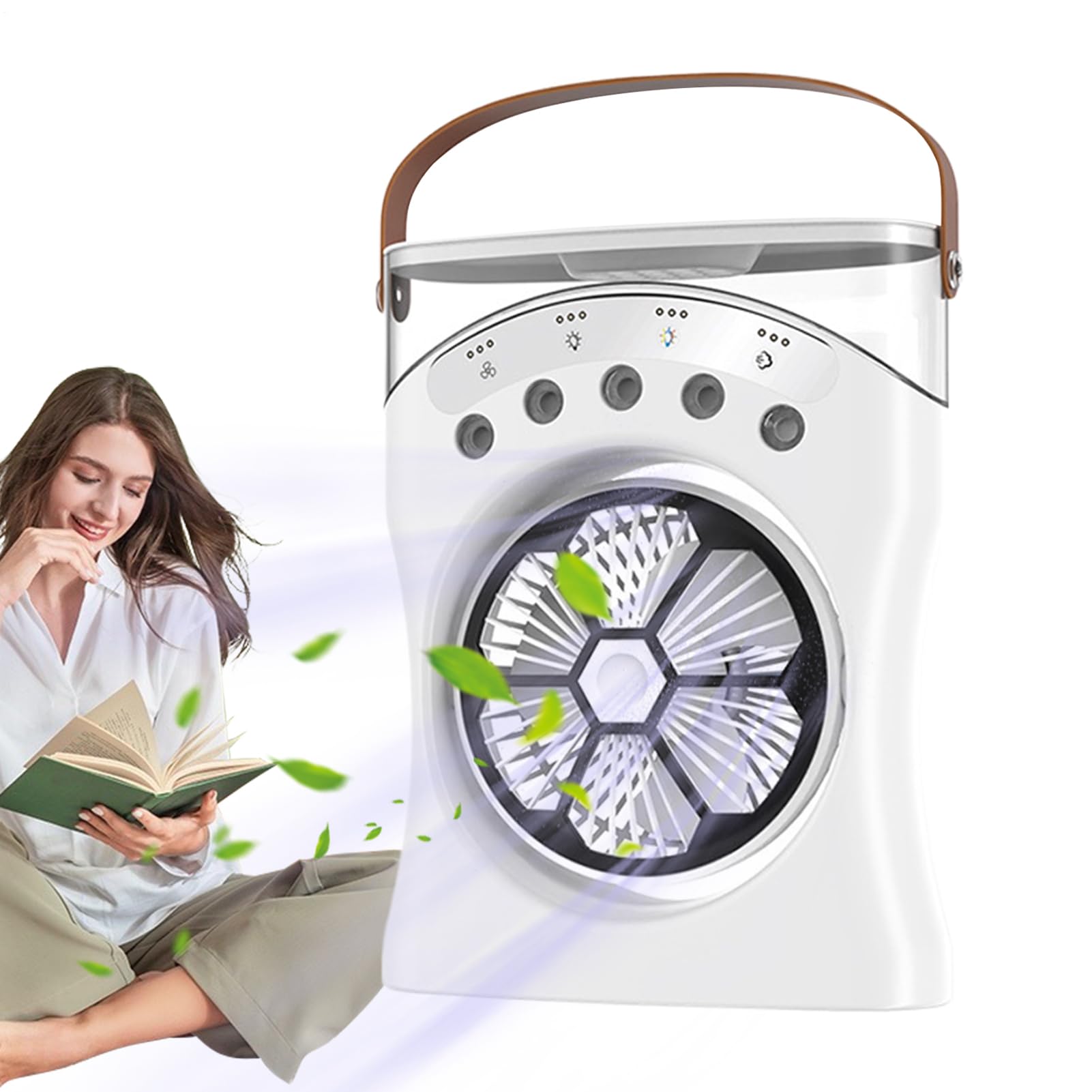 Ventilateur avec eau et oscillation 180 degrés pour rafraîchir un climat chaud