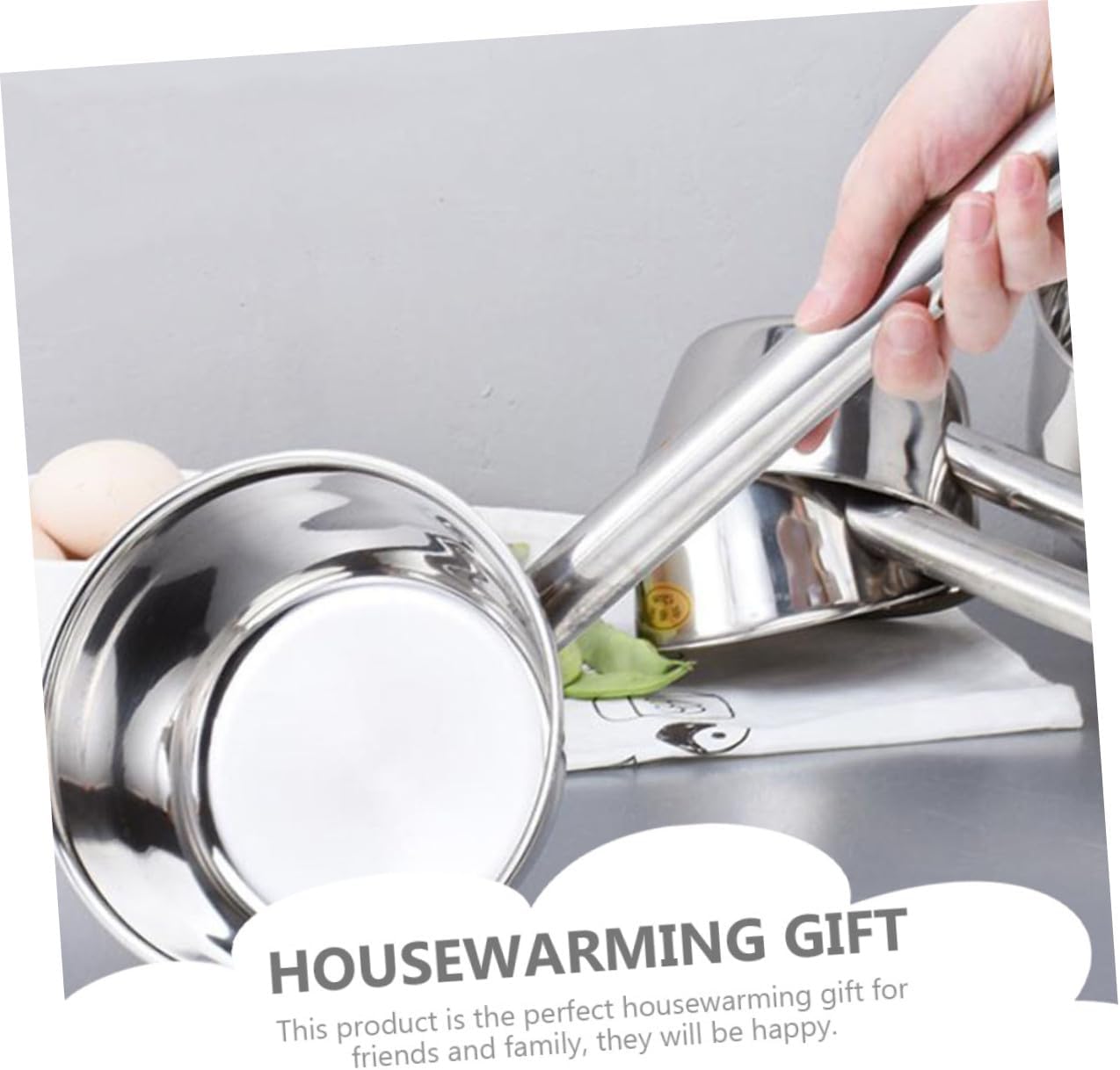 Alipis Stainless Steel Water Scoop Long Handle Ladle Thickened Kitchen Ladle Household Cooking Utensil for Kitchen and Bath Use