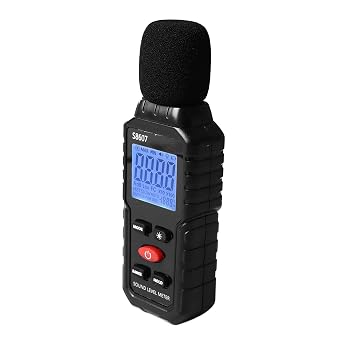 Decibel Meter, Digital Sound Level Meter 30 To 130dB with Backlit LCD Display MAX MIN Data Hold for Home Office Factory Classroom Street