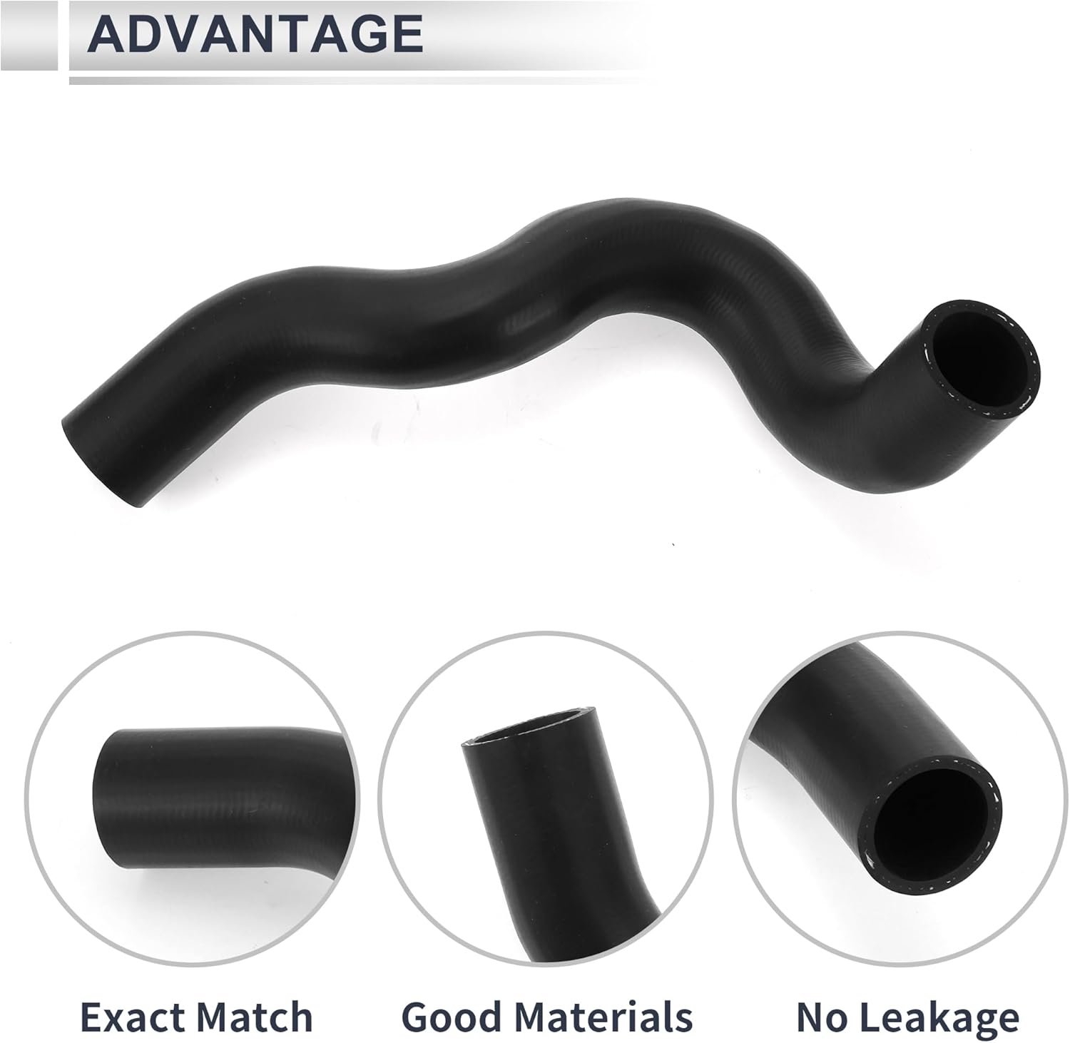 Lower Radiator Hose for Nissan Rogue 2.5L 2008-2013 Good Sealing Radiator Coolant Hose Pipe No.21503JG300 Rubber 1 Pcs