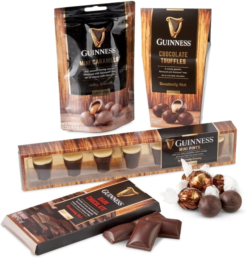 Guinness Chocolate Lover Hamper Gift Box Includes Guinness Dark