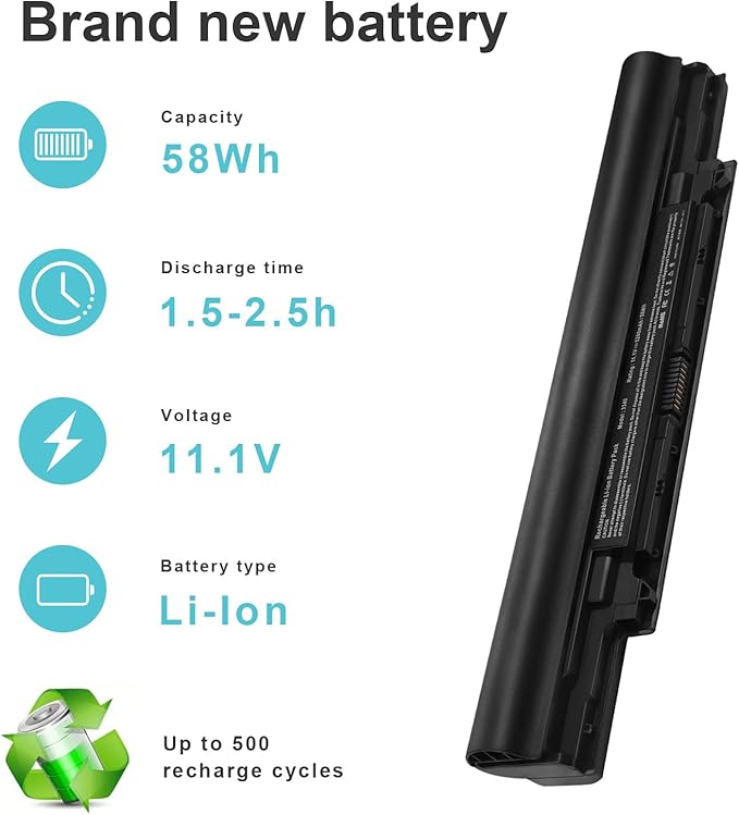 Batería TREE.NB 3340 para Dell Latitude 3340, 11.1V, 5200mAh miniatura 5