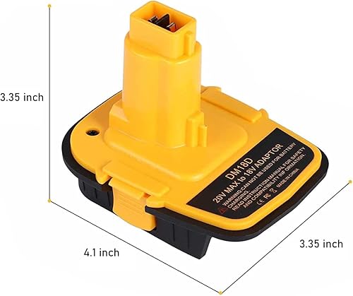 Miniatura 2 de Adaptador de batería de repuesto DCA1820 compatible con herramientas Dewalt de 18 V (2 paquetes)