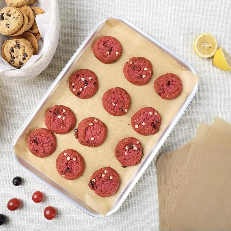 Miniatura 5 de Papel pergamino para hornear, papel pergamino sin blanquear, hojas de pergamino antiadherentes precortadas para hornear, cocinar, asar a la