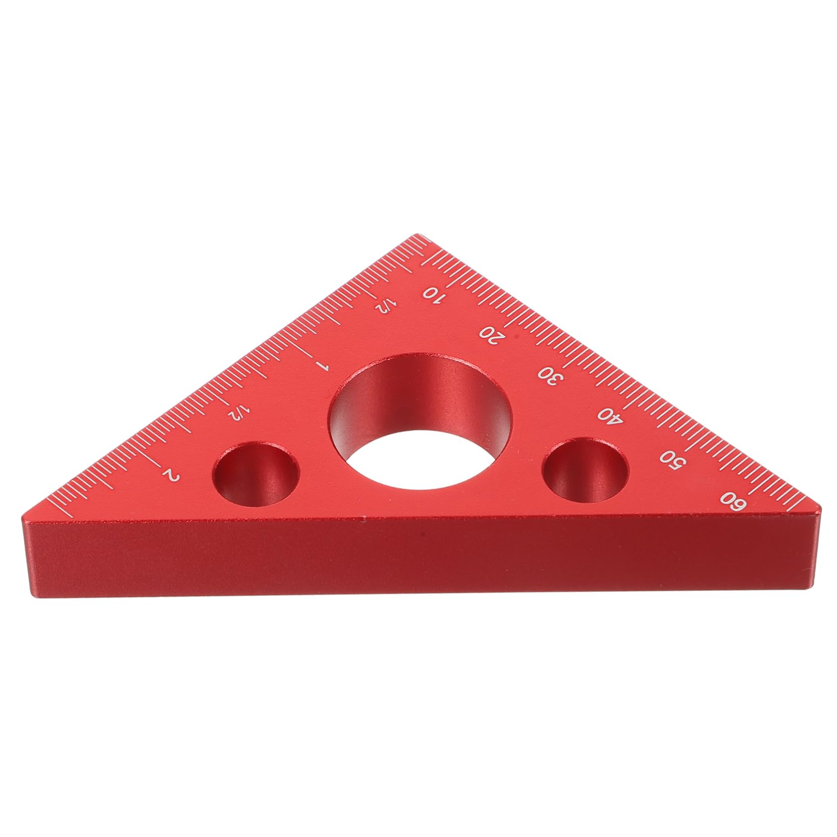 Uonlytech 3pezzi Righello Angolare Lega Di Alluminio Spesso Righe Metriche e Imperiali Strumento Di Misurazione Per Falegnameria e Utile Per Artisti e Hobbisti
