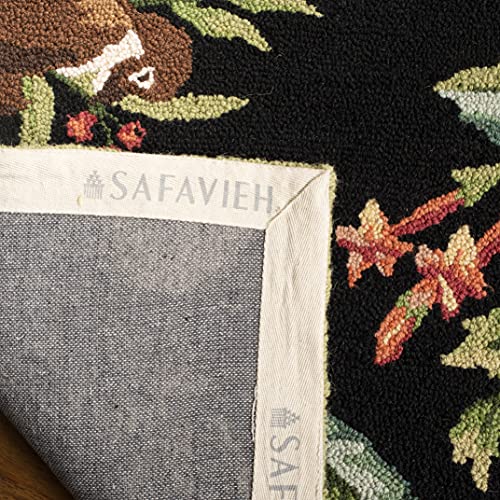 Tapete Decorativo Safavieh Chelsea 76x51 cm Negro Verde miniatura 5