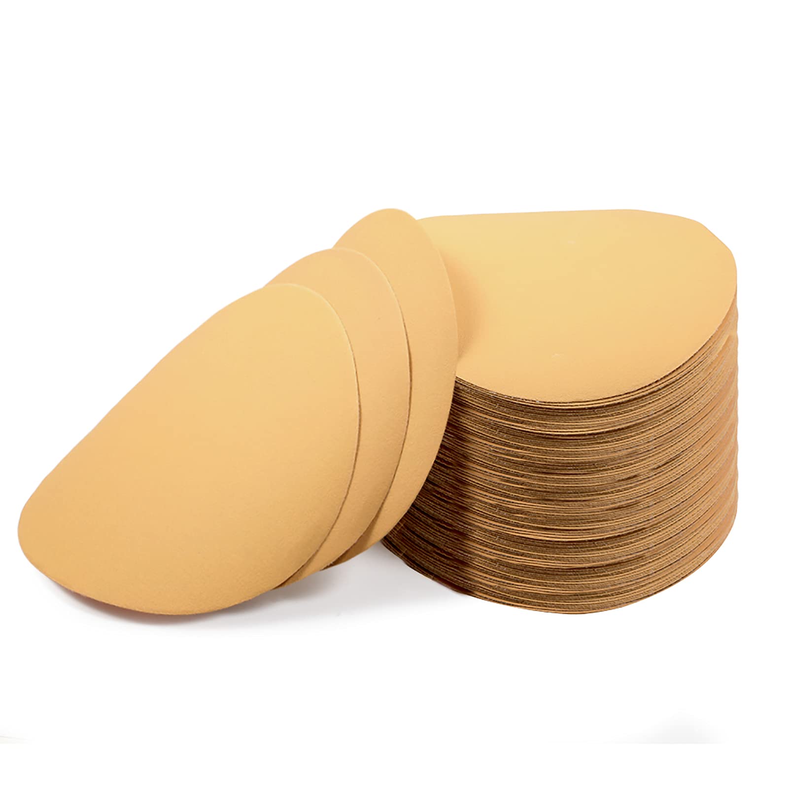 100 Pack 6 Inch 180 Grit Hook & Loop Sanding Discs – No Hole, Aluminum Oxide, Latex Paper, For Random Orbital Sander (Wood, Metal, Glass)