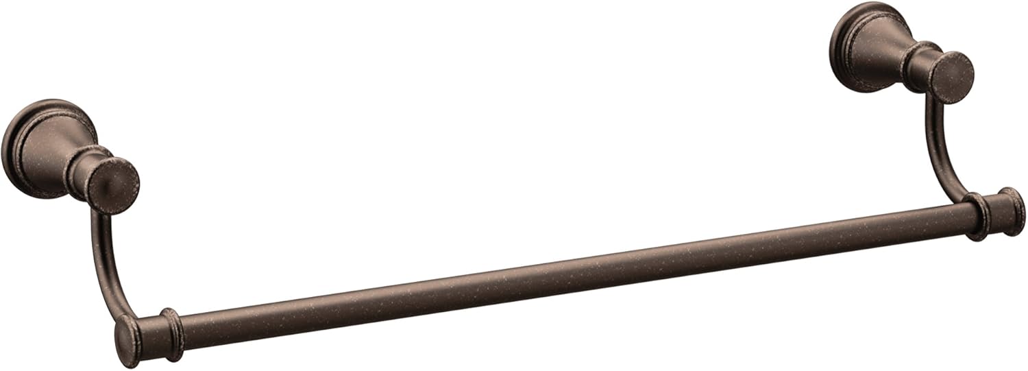 Get Special Price Moen YB6418ORB Belfield 18-Inch Bathroom Towel Bar, Oil Rubbed Bronze