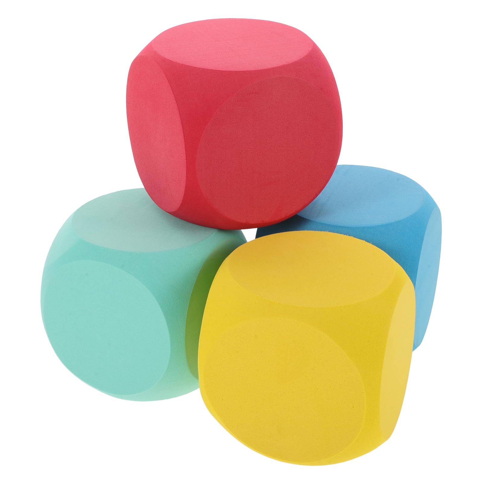 Dados de espuma para pintar VILLCASE, pack de 4 bloques portátiles para decoración de fiestas