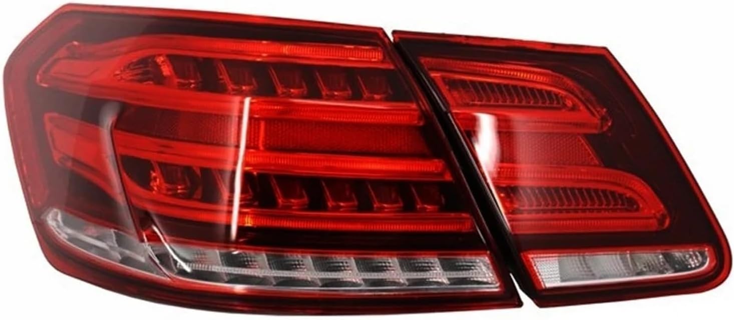 1 Pair Rear Tail Lights Compatible with Mercedes-Benz E-Class W212 2014–2016, E350 E300 E250 E63 Brake Lamp(Left-2PC)
