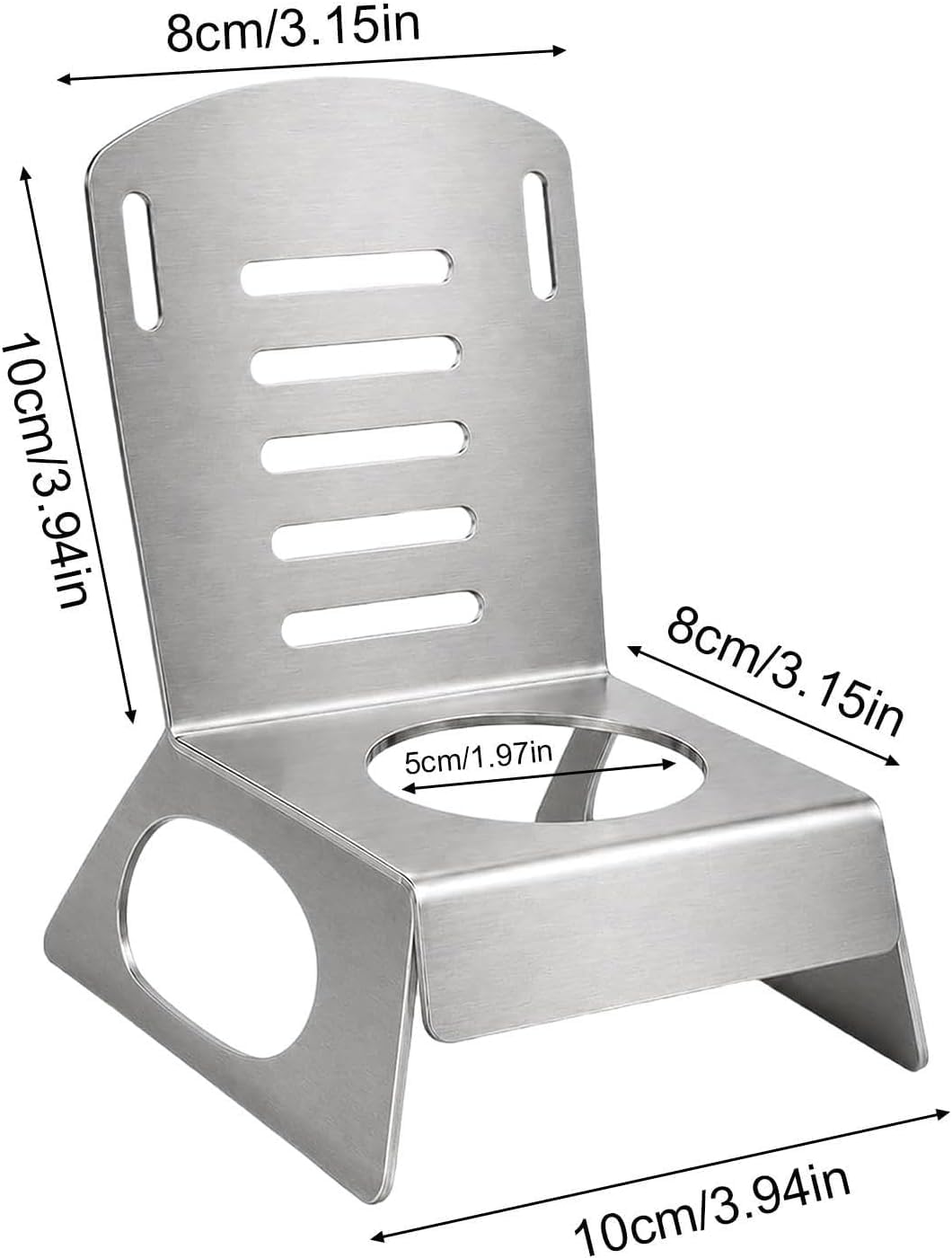 Supporto per pollo alla birra in acciaio inossidabile (3PCS)