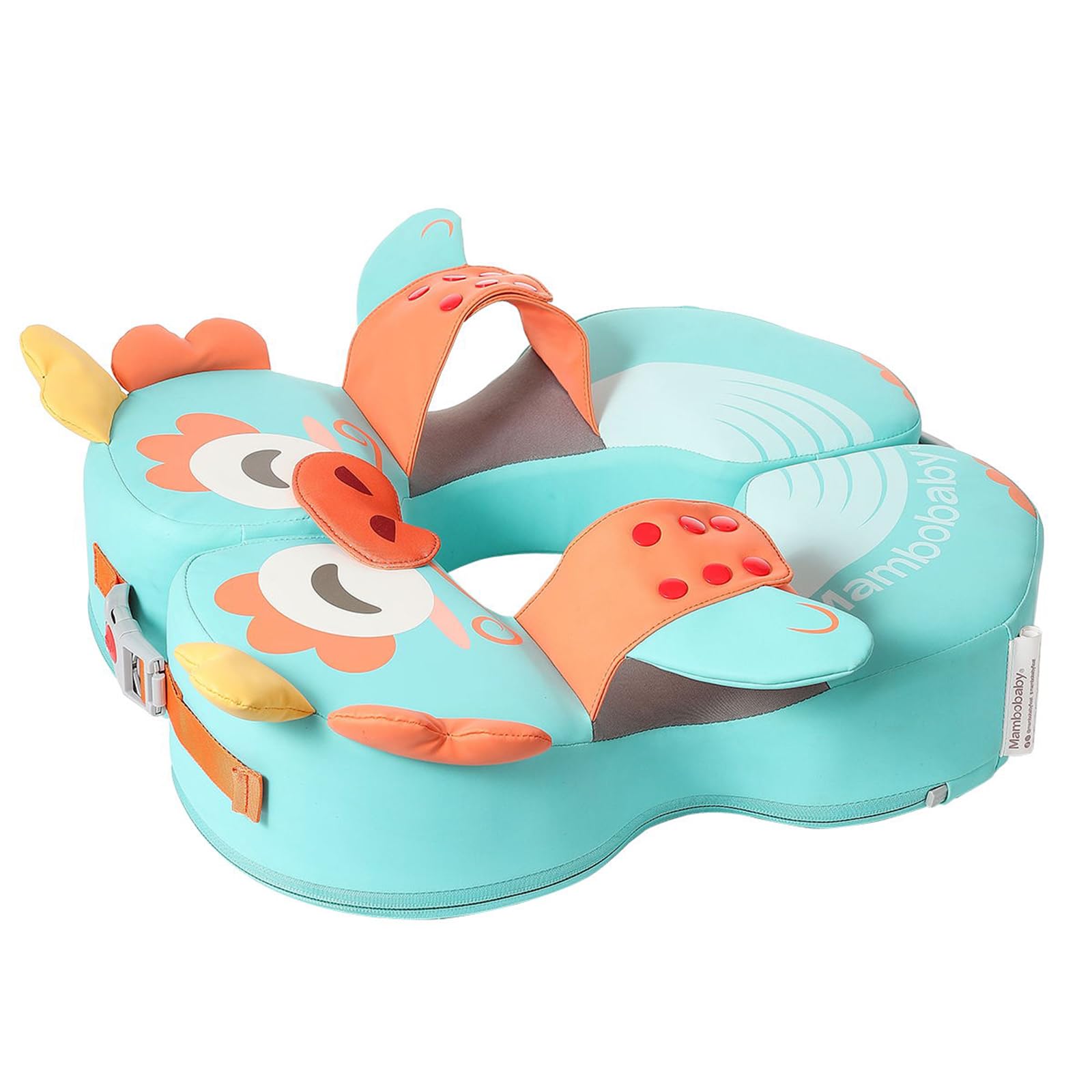 Mambobaby Baby Swim Float Non Inflatable Swim Trainer Float Ring For 3 72 Months Baby Boys Girls Infant Pool Float Lake Blue Blue Pearl Foam Leather (Lake blue)