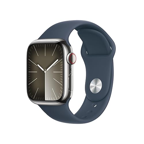 Apple Watch Series 9 [GPS + Cellular 41mm] Smartwatch with Silver