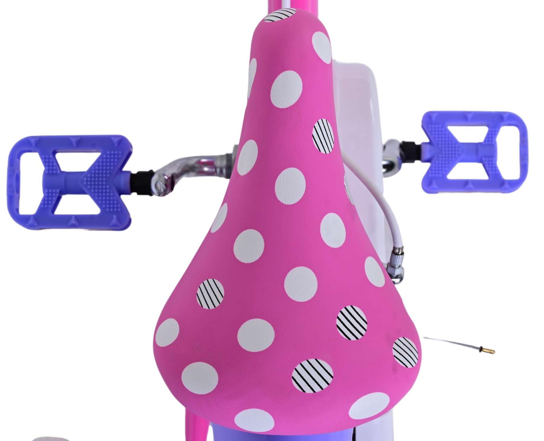 Disney Minnie Cutest Ever Vélo pour enfant 14" Rose – Sécurité et confort avec roues latérales amovibles et panier