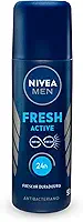 NIVEA MEN Desodorante Spray Fresh Active 90ml, Proteção 24h, Contra Odores, Antibacteriano, Frescor Duradouro