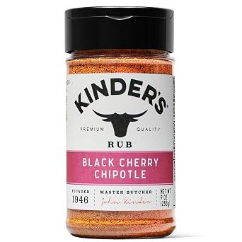 Kinders Black Cherry Chipotle Rub and Seasoning 9 Ounce
