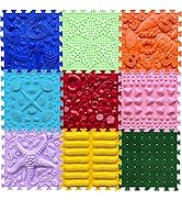ORTO NATURE Massagepuzzel Vloermatten - Orthopedische Spelmat voor Kinderen, Zintuiglijk spel, Interlocking Vloertegels, Kinderspeelmatten, Spelmatset (jonge ontdekker